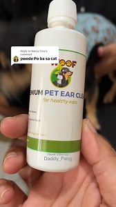 PET EAR CLEANER FOR PETS 👂🐶🐱 BENEFITS: ✅Safely cleans, deodorizes and dries ears ✅Keeps ears free wax, discharge and debris ✅Controls and inhibits yeast and mites ✅Lessens painful itching and scratching ✅Reduce foul ear odor DIRECTIONS FOR USE Shake well before use. Apply liberally into the ear canal. Gently massage the base of the ear. Carefully clean excess fluid from accessible portion of the external ear with cotton. Repeat one to three times daily, if necessary, depending on condition of