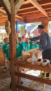Wyatt Earp Days Recap: it was a BLAST! Friday with school kids and Saturday with visitors...both days were a great success and so much fun! 🙌🏼 THANK YOU to our incredible volunteers who joined us at the village- you truly make the experience for students and visitors all the more special!! ✨ | Pella Historical Museums and Tulip Time