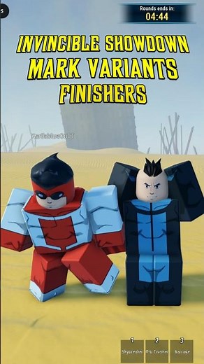 Invincible Showdown | Mark Variants Finishers #invincibleshowdown #Invincible #markvariants #roblox