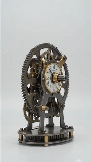 Steampunk Kinetic Car Gear Desk Calendar DIY #howtobuild #giftforguest #diy