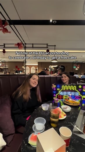 Celebrating at Hai Di Lao: Free Cake Trick?