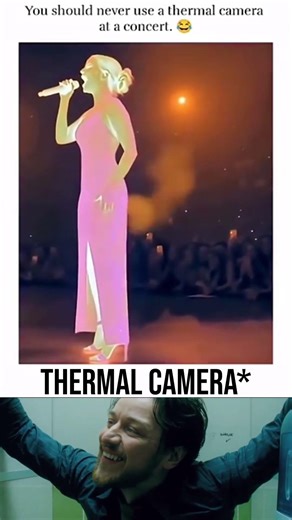 You should never use a thermal camera at a concert.🤣 #caketraining