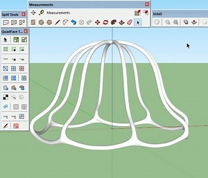 A quick demo using Quad face tools, Split tools and SUbD to make the framework for a lamp. | Box