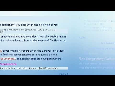 Resolving Unresolvable Dependency Issues in Laravel 7 Blade Components