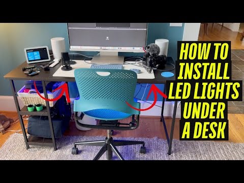 How to Install LED Lights Under a Desk