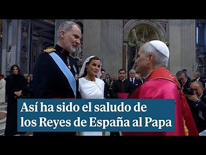 Así ha sido el saludo de los Reyes de España al Papa León XIV
