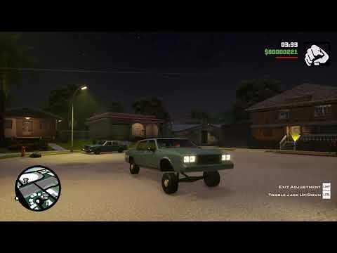 New Hydraulic controls in GTA San Andreas Definitive Edition PC