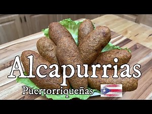 Alcapurrias Puertorriqueñas (how to make Puerto Rican fritters Alcapurrias)