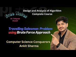 L-8 Travelling Salesman Problem - Brute Force || Design & Analysis of Algorithm || GATE || UGC NET