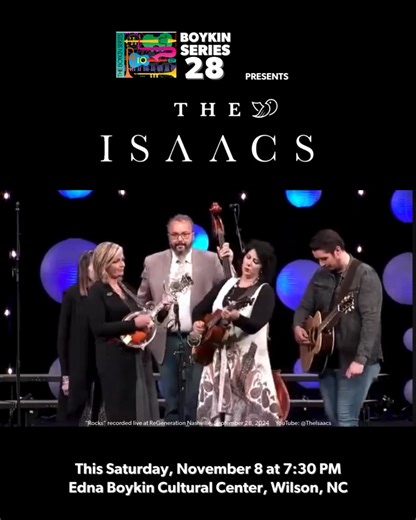 1.1K views | THE ISAACS IN CONCERT THIS SATURDAY! ONLY A FEW SEATS...