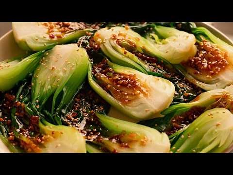 Bok Choy with Garlic Sauce & Oyster Sauce (in 15 minutes!)