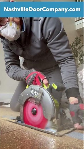 How to replace a threshold that leaks on double doors