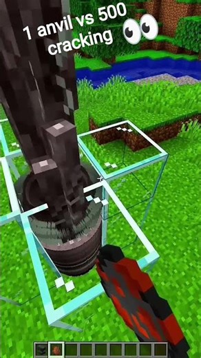 1 anvil vs cracking#minecraft #shorts