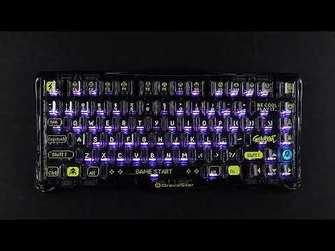 GravaStar Mercury K1 Lite Mechanical Keyboard | RGB Lighting | 75% Layout | Perfect for Gaming