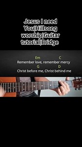 Jesus I need You|Hillsong worship|Guitar tutorial|Bridge #JesusINeedYou #hillsongworship #Bridge #worshipguitartutorial #ghguitartutorial | GH Guitar Tutorial