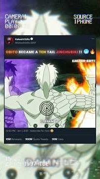 The obito did the ten tail Jinchuriki formation!! 🗿🔥🥶