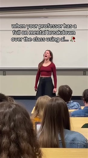 Professor's Breakdown Over AI Use in Class
