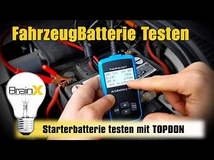 Auto Batterie Testen ganz einfach mit TOPDON Batterietester