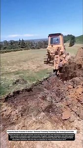 Powerful Chain Trencher in Action – Extreme Trenching Technology for Underground Utilities.