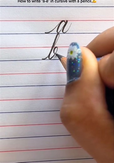 Cursive Writing Tutorial: Mastering A-E with Pencil