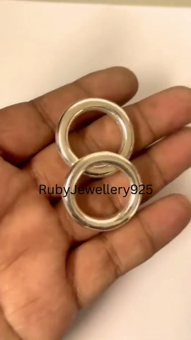 Sterling Silver Round Band Ring Set: Handmade Thumb Rings - Etsy