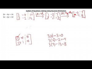 Solving a 2x2 System Using Gaussian Elimination
