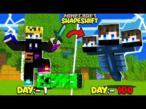 I Survived 100 DAYS SHAPESHIFTING Into ANY Mob! 😱💀 (Gone Wrong?)