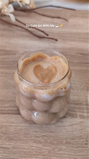 Easy Café Art from fluffy dalgona froth ✨
