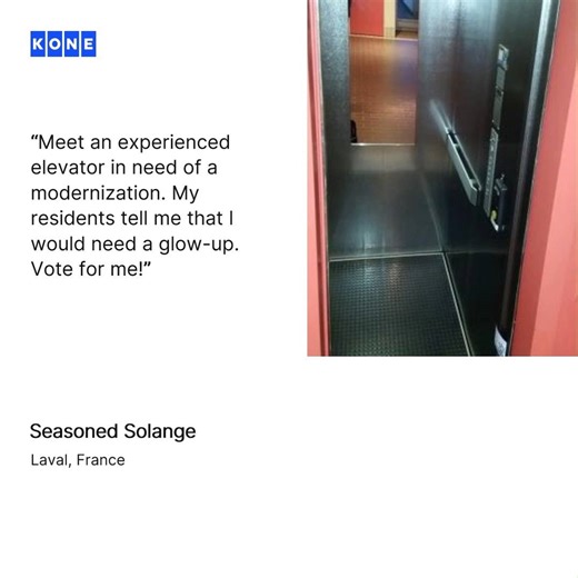 7.8K views · 132 reactions | Vote for an elevator that should win a FREE makeover! ✨ There are thousands of elevators out there waiting for an upgrade. In our recent competition, hundreds were nominated, and now one lucky one will get a free KONE makeover! ⭐ Check out our 15 finalists and cast your vote to help crown the champion.  Go, go, go – rally your family, friends and neighbors to vote now! Link in comments.  | KONE | Facebook