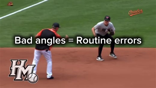 The drop step turns tough in-between hops into long hops. Most young infielders mess this up by getting the glove outside their face instead of getting their face behind it. Small details like this separates infielders. #baseball #infield #glove #details #baseballdevelopment