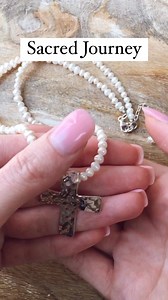 2.4K views · 31 reactions | Daily Deal Reveal // Sacred Journey Necklace is $60 off TODAY ONLY!! Don’t miss this elegant & classy freshwater pearl cross necklace | Inspiranza Designs | Facebook