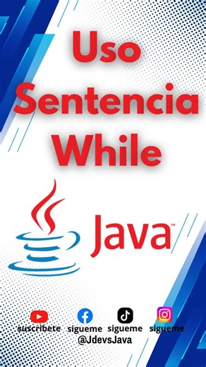 JdevsJava | Sentencia While en Java #while #java #estructuras #repeticion #ejercicio | Instagram