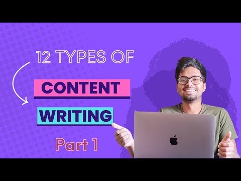 12 Types of Content Writing(Part 1) Content Writing tutorial for beginners | Content Writing course.