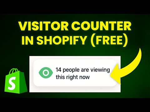 How to Add Visitor Counter in Shopify (FREE & EASY)