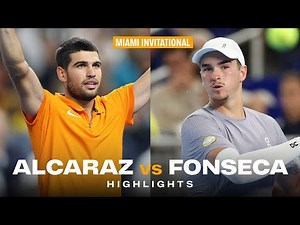 Best of Alcaraz vs. Fonseca - Miami Invitational 🍿🔥