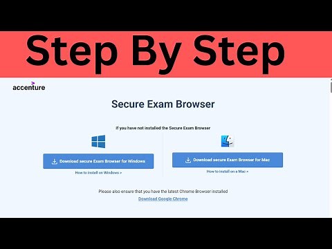 Secure Exam Browser For Accenture Test Exam Step By Step how to Download and Install