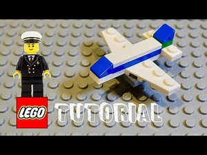 How To Build An Airplane With ONLY 10 Lego Pieces! Tutorial