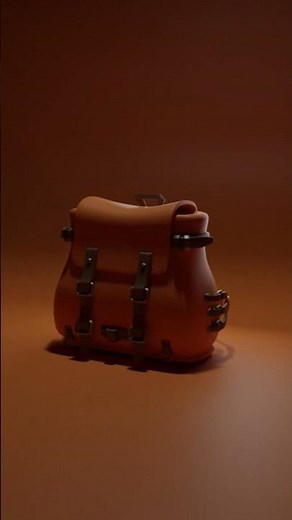 Stylized backpack modeling in blender/Process, #blender3d #3dmodeling #blendertutorial #beginners