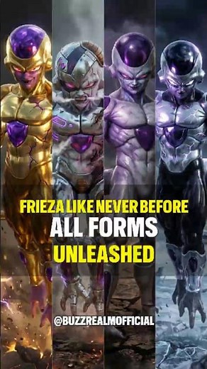 Frieza Evolutions–Ultimate Power Forms #frieza #dragonballz #dbz #animeedit #aiart #shorts #epicedit
