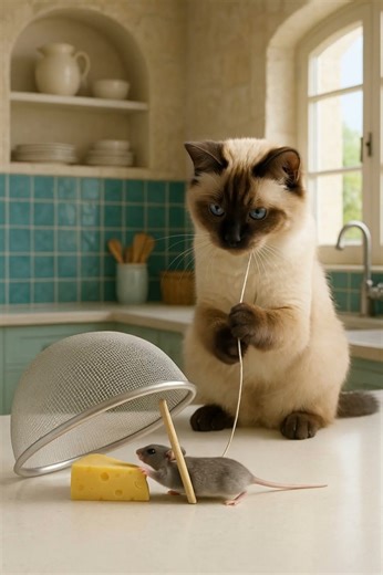 Shocking! A tiny mouse, a huge mistake! 😰 驚き！小さなネズミ、大きな過ち！