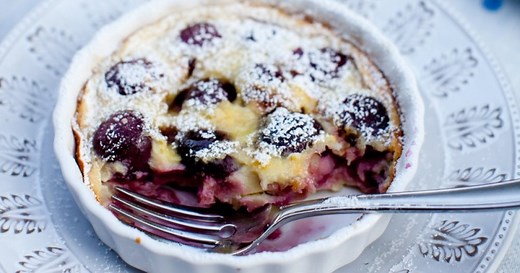 Clafoutis aux cerises congelées
