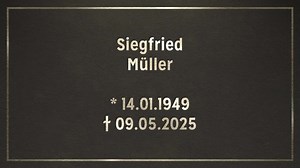 Videoanzeige von Siegfried Müller | Nordbayerischer Kurier