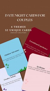 Date Night Cards for Couples – 52 Romantic & Fun Ideas for Every Occasion - Etsy