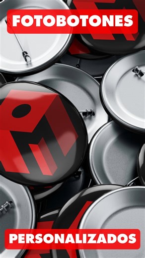 Fotobotones personalizados en alta calidad. Varios tamaños, acabados premium y entregas rápidas. 📍 La mejor forma de llevar tu marca a todas partes. #fotoboton #disenoyimpresion #promocionales #materialpublicitario #branding | Ingraph