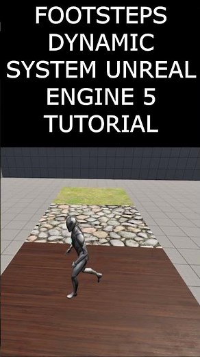 Footsteps Dynamic System Unreal Engine 5. #unrealengine5 #unrealengine #ue5 #ue5game