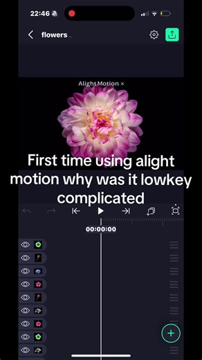 Creating a Stunning Flower Edit with Alight Motion