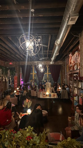 Louisville Book and Sip Club®️🍸📚 on Instagram: "Happy Holidays xoxo Lou Book & Sip💌 We had a magical and cozy night @nookandnowhere for our last book party of 2025🎄🎁 It has been an amazing year starting this chapter in Louisville and we are so thankful to all the amazing women that have participated in events this year! Our hearts are so full🥰 We are SO excited for 2026, be sure to check out our Jan book nominations🔮🪄 #bookclub #booktok #bookandsip #bookstore #bookcafe #louisville #louis