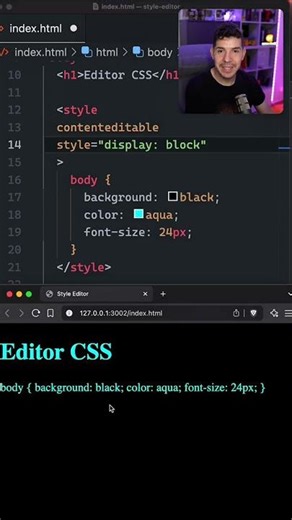 ¿Sabías que con HTML puedes improvisar un editor de CSS directamente en cualquier página? Solo nece