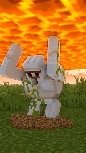 A meteorite crashes into the Minecraft world. #minecraft #minecraftanimation