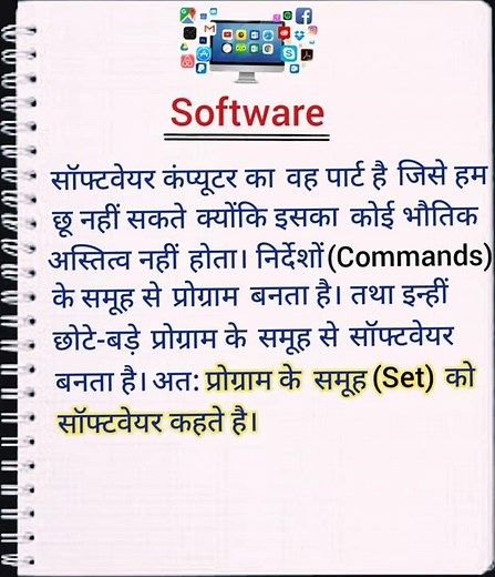 software kya hai in hindi || सॉफ्टवेयर की परिभाषा #shorts